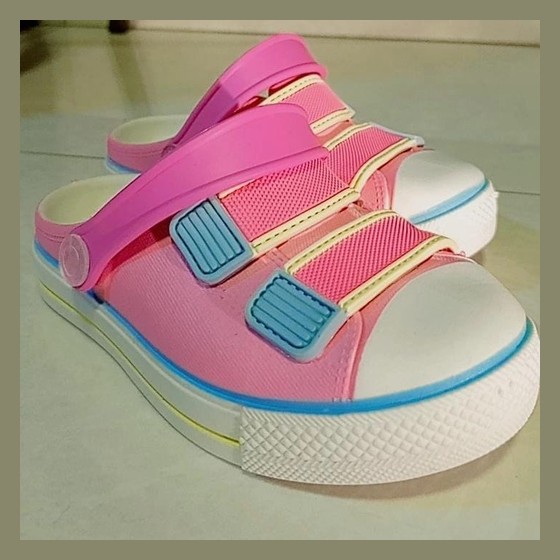 Babuche Infantil 27/28 Estilo Tênis Rosa