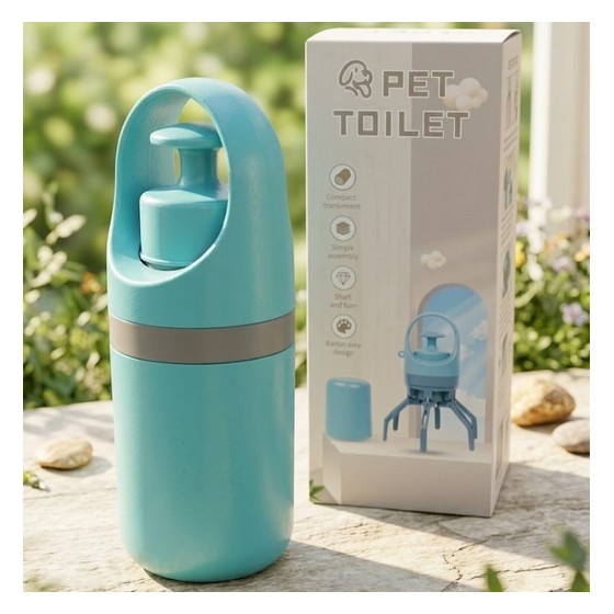 Pet Toilet Portátil Compacto Dobrável