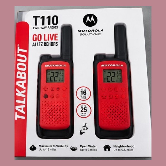 Rádio Comunicador Motorola Talkabout T110BR (Par)