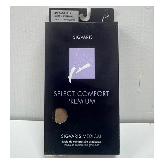 Meia de Compressão Sigvaris Select Comfort Premium 3/4 30-40mmHg P3