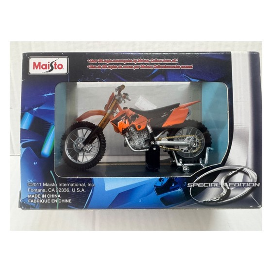 Miniatura Moto KTM Motocross 1:18 Maisto Special Edition