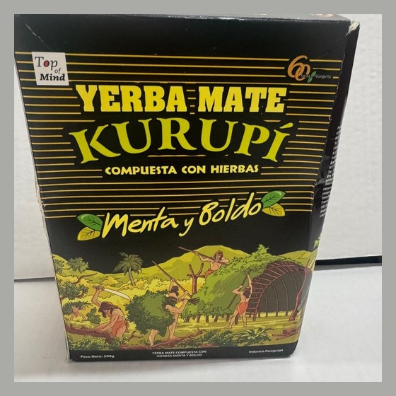 Yerba Mate Kurupí Menta y Boldo 500g