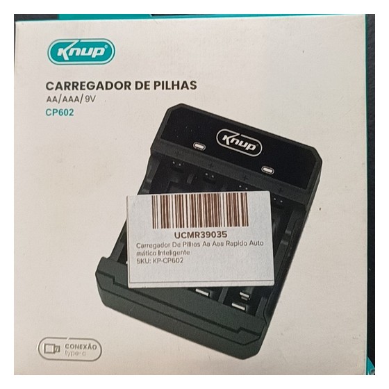 Carregador de Pilhas Knup CP602