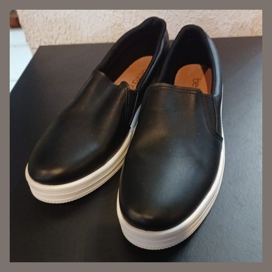 Tênis Slip On Feminino Preto n 39