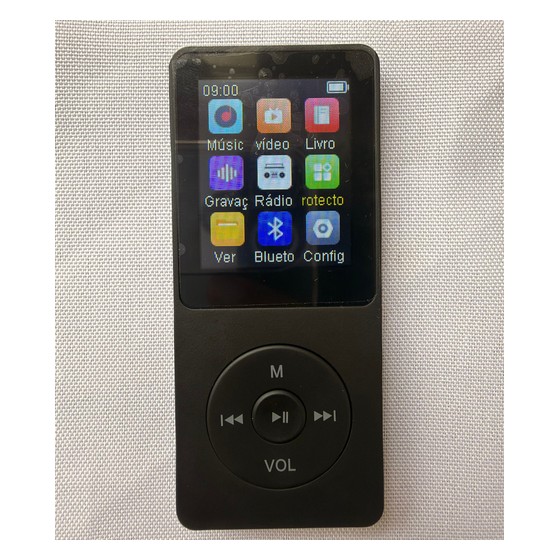 Mp3/Mp4 Player Bluetooth com Botões Físicos
