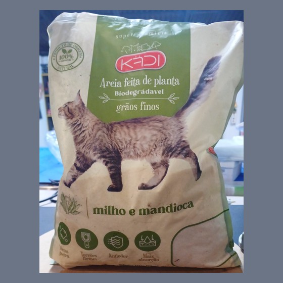Areia Higiênica para Gatos Kadi Grãos Finos 4kg