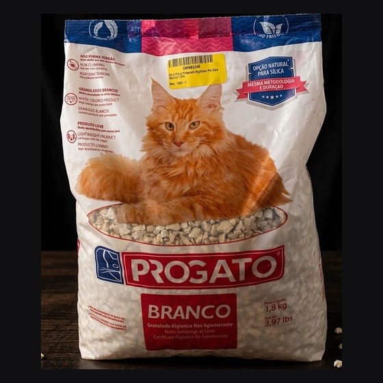 Granulado Higiênico para Gatos Progato Branco