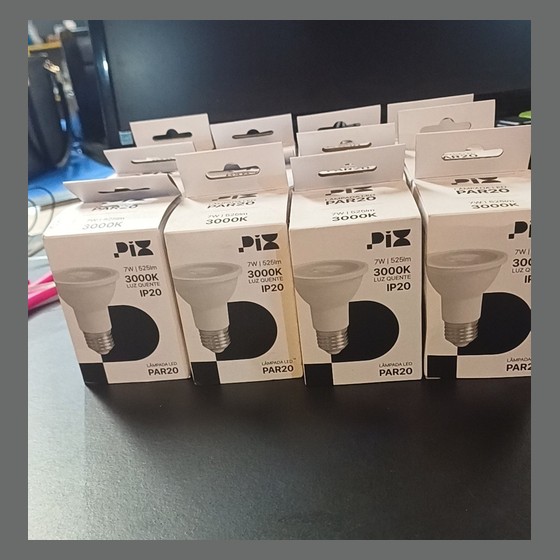 Kit 12 Lâmpada LED PAR20 Pix