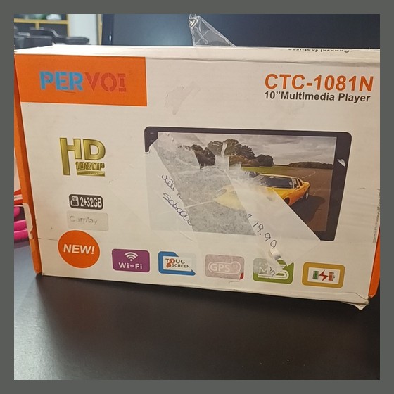 Central Multimídia Automotiva 10" PERVOI CTC-1081N