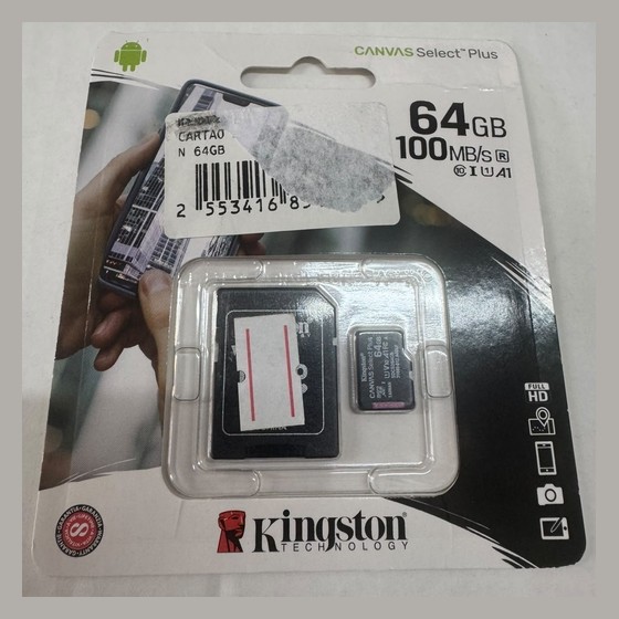 Cartão de Memória microSD Kingston Canvas Select Plus 64GB