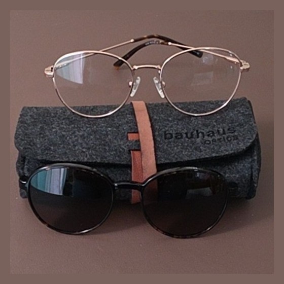 Óculos de Grau com Clip On Magnético Bauhaus Optics