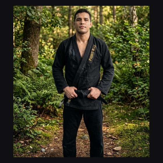 Kimono de Jiu-Jitsu Adulto Preto tam G