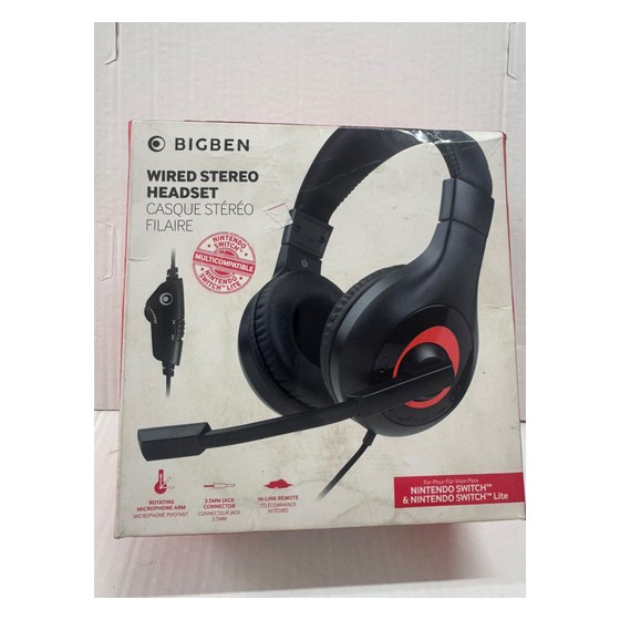 Headset Gamer BigBen Wired Stereo para Nintendo Switch