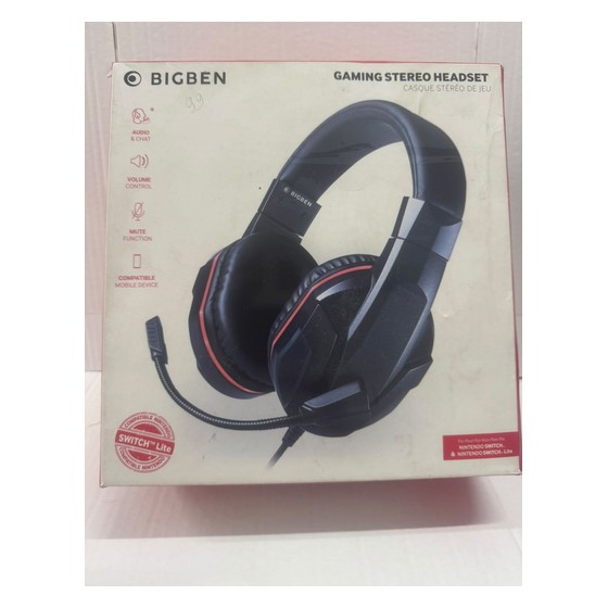 Headset Gamer BigBen com Fio para Nintendo Switch