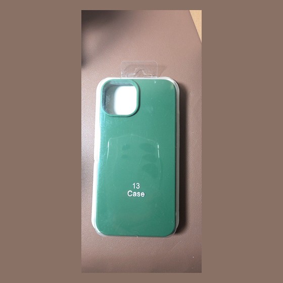 Capinha de Silicone para iPhone 13 Verde