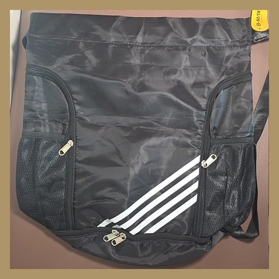 Mochila Saco Esportiva Listras B-Max (genérico, não Adidas) — RB1327
