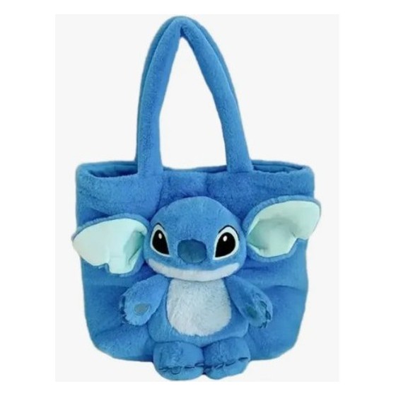Bolsa de Pelúcia Stitch Tote Bag com Alças de Mão Disney — SS157