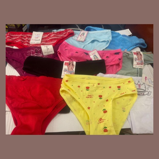 Lote de 10 Calcinhas Femininas/Infantis Sortidas Diversas (Lupo, outras) — SS159