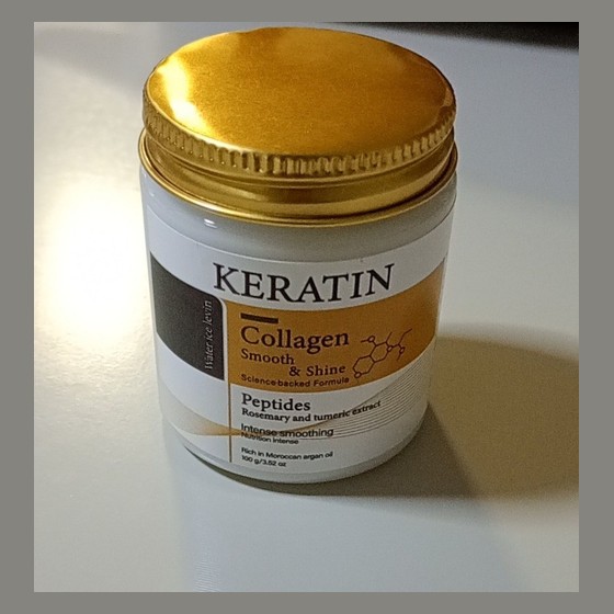 Máscara Capilar Keratin Collagen Smooth & Shine 100g Water ice levin — AS113