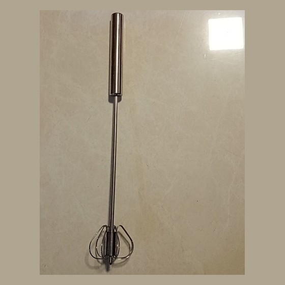 Mixer Giratório Batedor Manual de Ovos em Inox — AS125