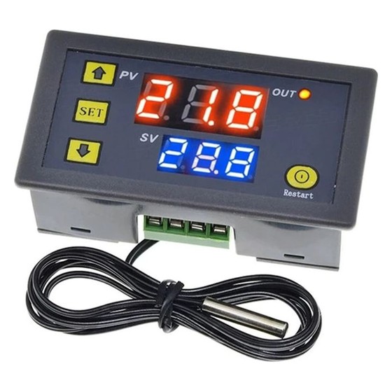 Controlador de Temperatura Digital Termostato W3230 Genérico — AS126