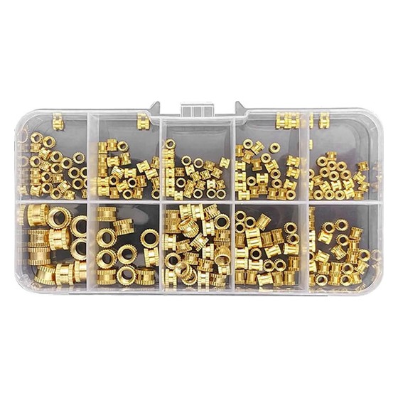 Kit Insertos Roscados de Latão Sortidos para Impressão 3D — AS132