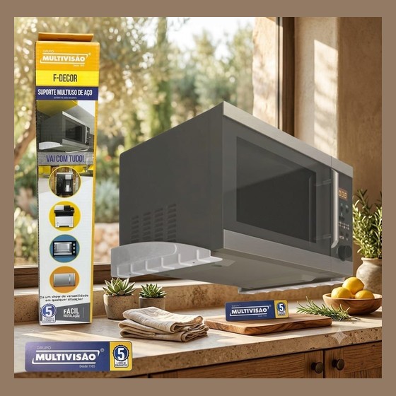 Suporte Multiuso de Aço F-Decor Multivisão — LT169