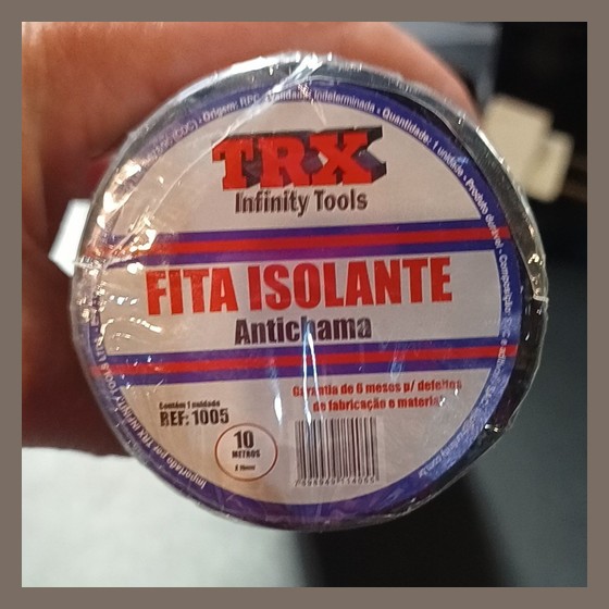 Kit 10 Fitas Isolante Antichama 19mm x 10m TRX Infinity Tools — LT180
