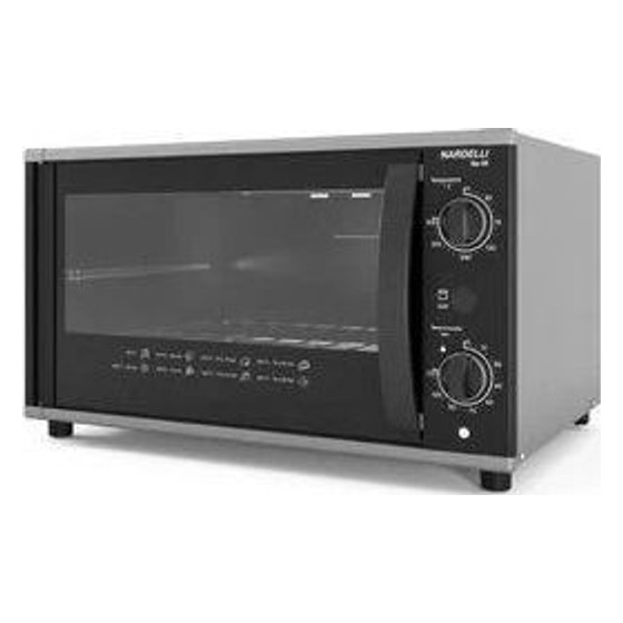 Forno Elétrico de Bancada Nardelli Top 60 Black Nardelli — DE12