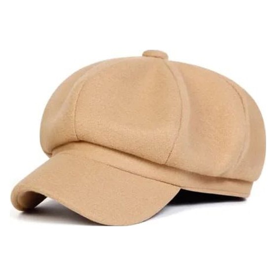 Boina Feminina Octagonal Khaki Inverno Niagh Khachi — AS159