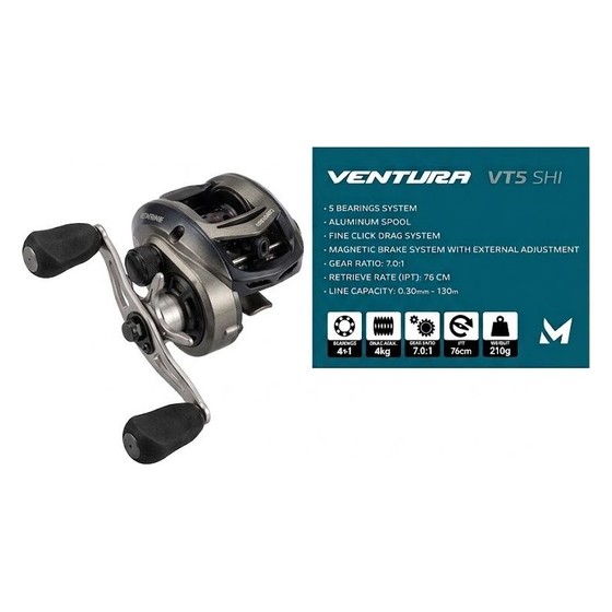 Carretilha de Pesca Ventura VT5 SHI Marine Sports — SS199