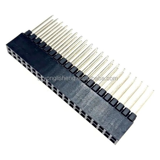 Barra de Pinos Fêmea 1x16 Empilhável (Stackable Header) Genérico — AS160