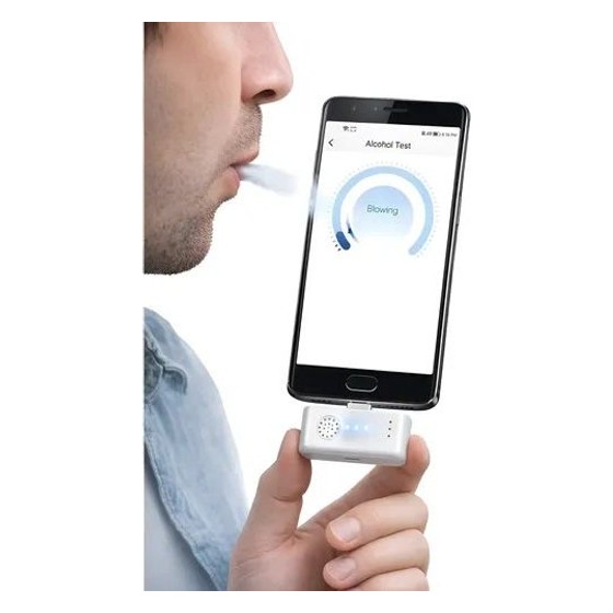 Bafômetro/Alcoolímetro Digital para Smartphone — AS163