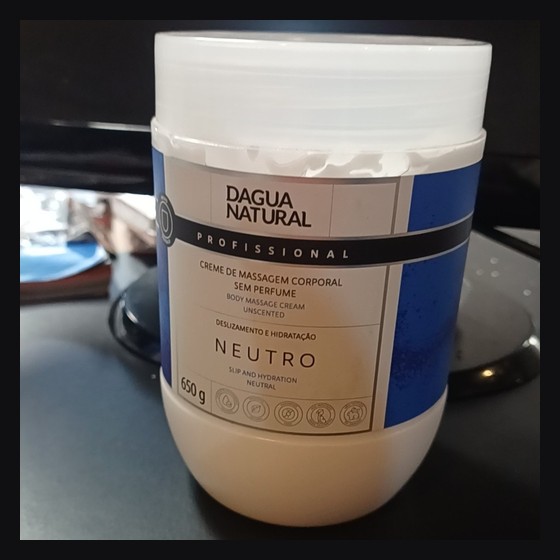 Creme de Massagem Corporal Neutro 650g D'Agua Natural — LT224