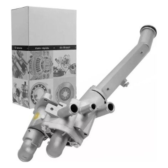 Carcaça + Tubo Água Alumínio Gol G5 G6 G7 Fox Sensor Cinza
