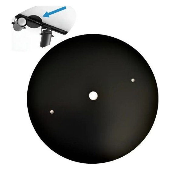 Tampa Cega Redonda Placa Teto para Trilho Eletrificado Kit com 2 tampas