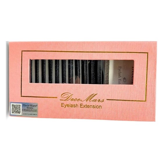 Kit 2 Cílios Decemars Eyelash Extension 4D Volume Egípcio 0.07 DeceMars — LT239