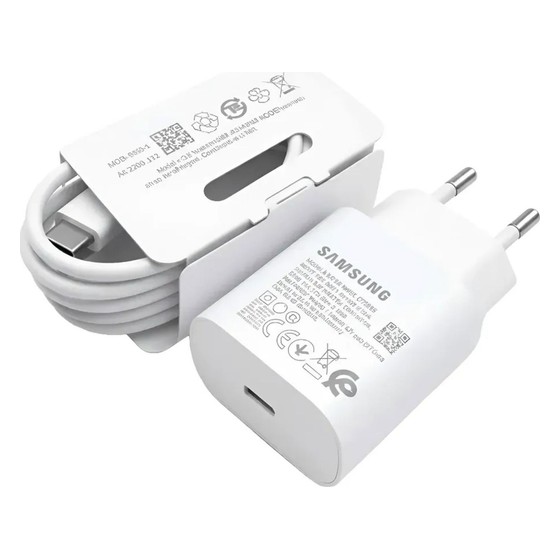 Carregador Samsung 25W USB-C Super Fast Charging com Cabo Samsung — RB1456