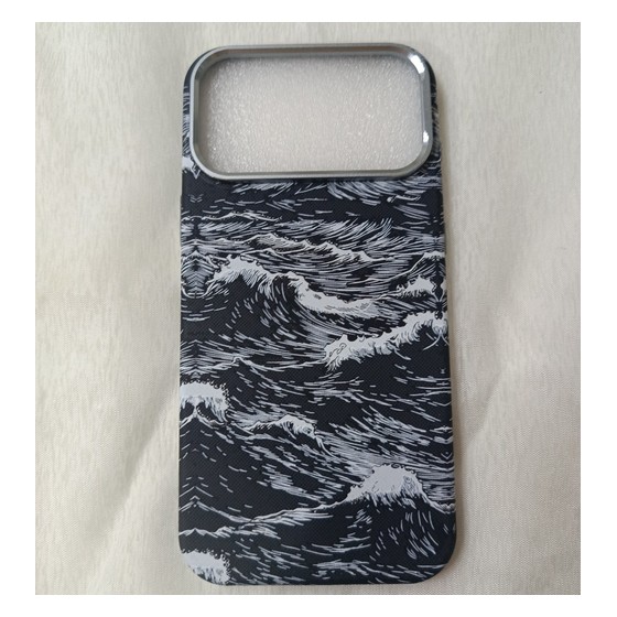 Capinha para iPhone 17 Pro Max estampa ondas genérico — VB10