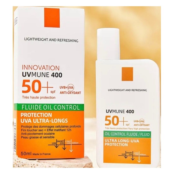 Protetor Solar Facial UVMUNE 400 FPS50+ Fluide Oil Control (marca FORMBO, estilo La Roche-Posay) 50ml FORMBO — RB1471