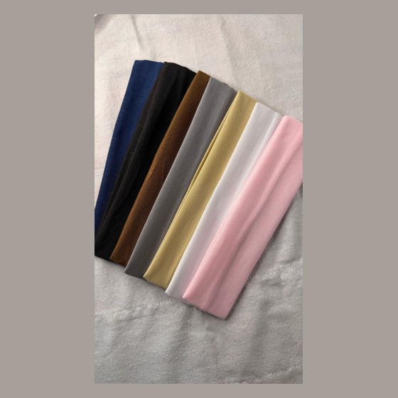 Kit 7 Faixas de Cabelo Elásticas Coloridas Esportivas Genérica — LL124