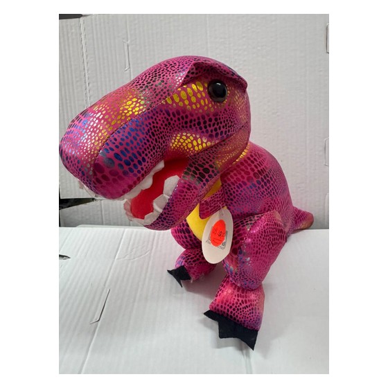 Pelúcia Dinossauro T-Rex Rosa Metalizado — SS213