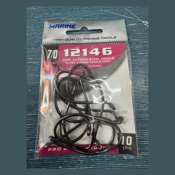 Anzol Marine Sports 12146 Black Nickel 7/0 Marine Sports — SS229