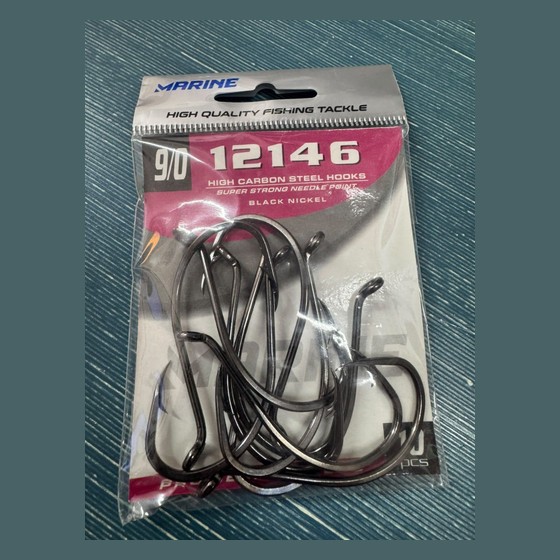 Anzol de Pesca Marine Sports 12146 Black Nickel 9/0 Marine Sports — SS230