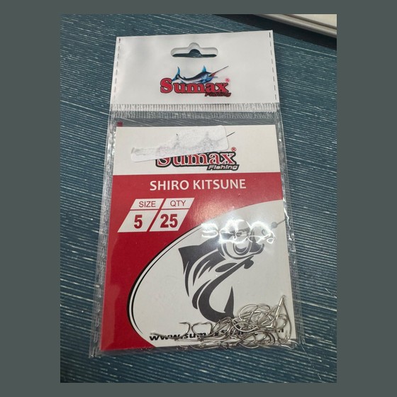 Anzol Sumax Shiro Kitsune N°5 (25 unidades) Sumax Fishing — SS231
