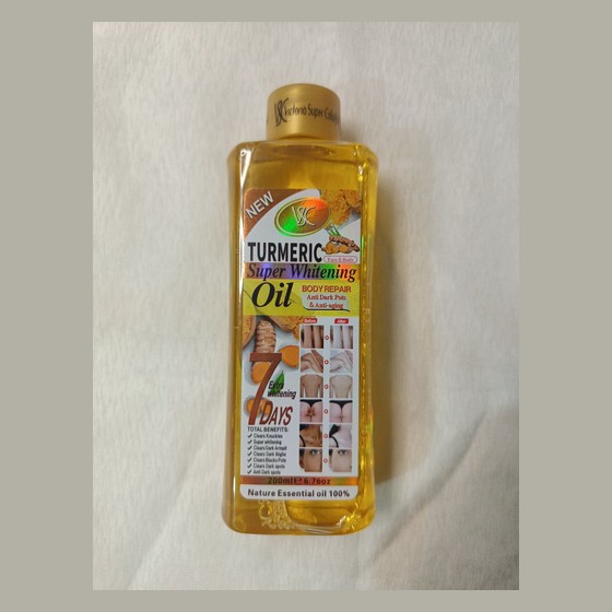 Óleo Clareador de Cúrcuma Turmeric Super Whitening Oil VSC VSC (Victoria Super Colorful) — VB17
