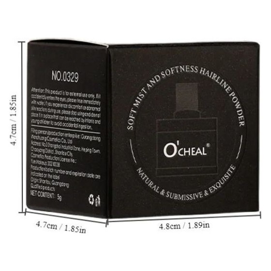 Pó Disfarçador de Linha do Cabelo O'CHEAL Hairline Powder O'CHEAL — RB1491