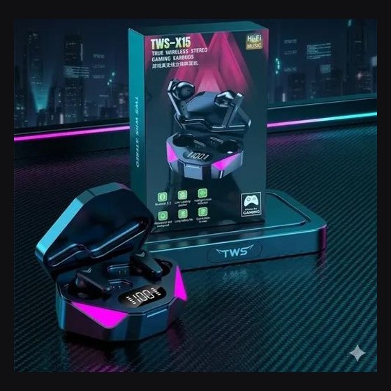 Fone Bluetooth Gamer TWS-X15 TWS — RB1499