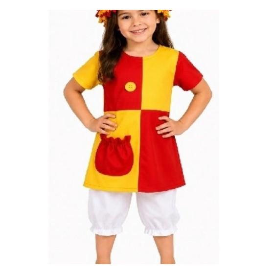 Fantasia Emília Boneca Infantil