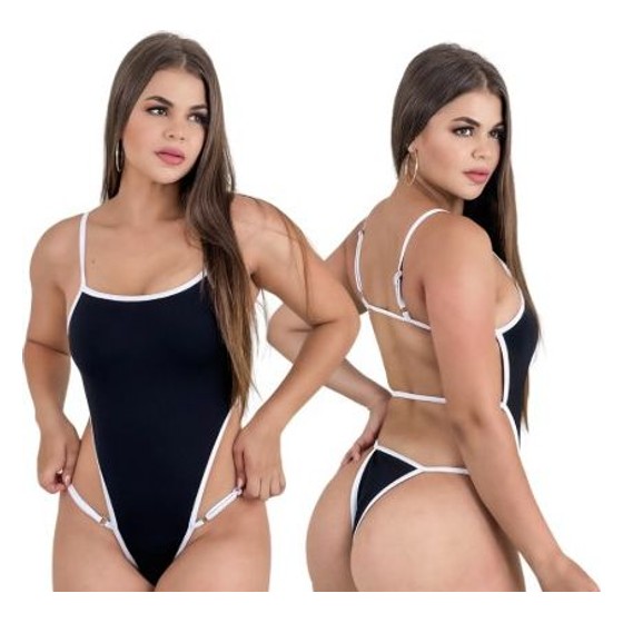 Maiô Body Mel Maia Preto